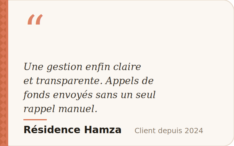 Témoignage Résidence Hamza